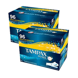 Tampax Pearl Regular Tampons 2 Pack (96ct per Pack)