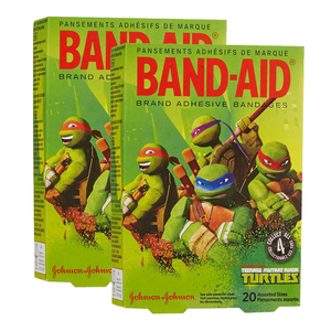 Band-Aid Adhesive Bandages Teenage Mutant Ninja Collection 2 Pack (20's per pack)