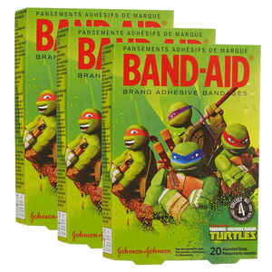 Band-Aid Adhesive Bandages Teenage Mutant Ninja Collection 3 Pack (20's per pack)