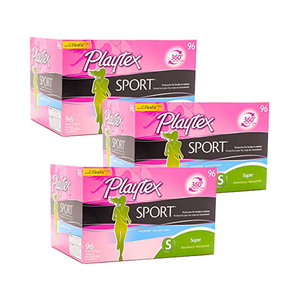 Playtex Super Sport Tampons 3 Pack (96ct per Pack)