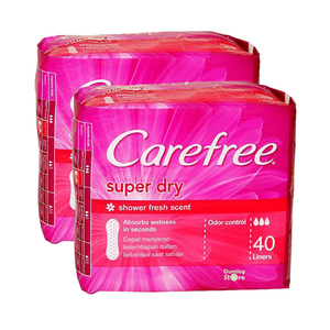 Carefree Super Dry Panty Liners 2x40's