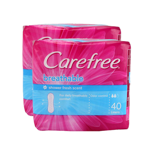 Carefree Breathable Panty Liners 2x40's