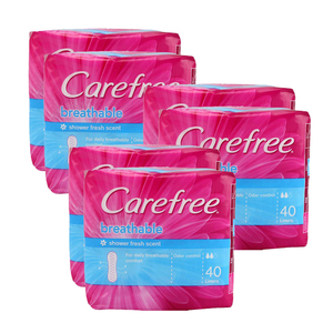 Carefree Breathable Panty Liners 3 Pack (2x40's per Pack)