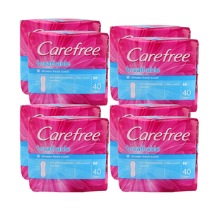 Carefree Breathable Panty Liners 4 Pack (2x40's per Pack)