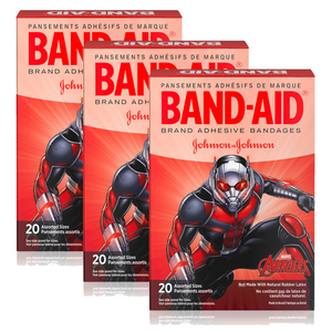 Band-Aid Adhesive Bandages Marvel Avengers Collection 3 Pack (20's per pack)