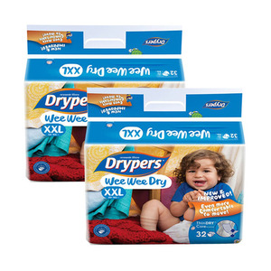 Drypers Wee Wee Dry XXL 2 Pack (32's per Pack)