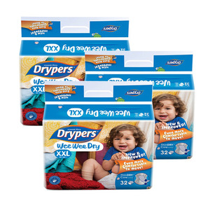 Drypers Wee Wee Dry XXL 3 Pack (32's per Pack)