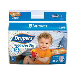 Drypers Wee Wee Dry XL 36's