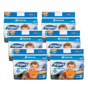 Drypers Wee Wee Dry XL 6 Pack (36's per Pack)