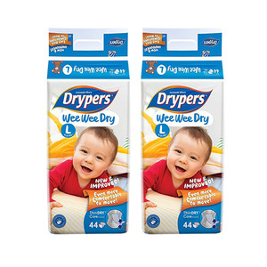 Drypers Wee Wee Dry Large 2 Pack (44's per Pack)
