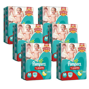 Pampers Baby-Dry Pants Medium 6 Pack (40's per Pack)