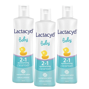 Lactacyd Baby 2in1 Moisturizing Cleanser 3 Pack (250ml per pack)