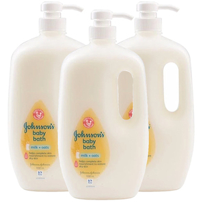 Johnson's Baby Milk+Oats Bath 3 Pack (1L per pack)