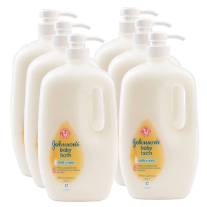 Johnson's Baby Milk+Oats Bath 6 Pack (1L per pack)