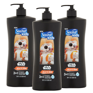 Suave Kids Star Wars 3in1 Shampoo Conditioner Body Wash 3 Pack (828ml per pack)