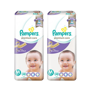 Pampers Premium Care Diapers Medium 2 Pack (48's per Pack)