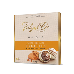 Belgid'Or White Chocolate Truffle With Biscuit 160g