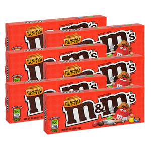 M&M's Peanut Butter Box 6 Pack (85.1g per pack)