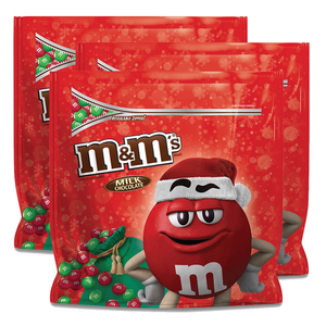 M&M'S Holiday Milk Chocolate Christmas Candy Party 3 Pack (1190g per pack)