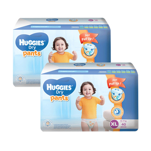 Huggies Dry Pants Diapers XL 2 Pack (40's per Pack)