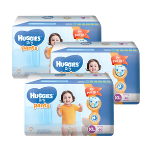 Huggies Dry Pants Diapers XL 3 Pack (40's per Pack)