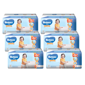 Huggies Dry Pants Diapers Large 6 Pack (30's per Pack)