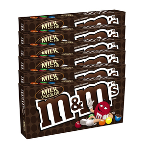 M&M'S Milk Chocolate Box 6 Pack (85.1g per pack)