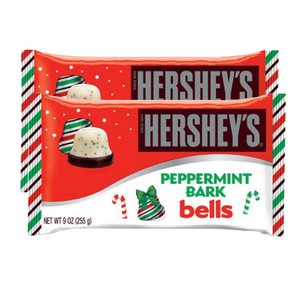 Hershey's Holiday Peppermint Bark Bells 2 Pack (255g per pack)