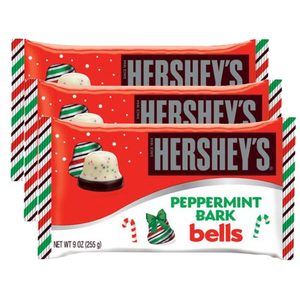Hershey's Holiday Peppermint Bark Bells 3 Pack (255g per pack)