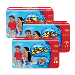 Huggies Little Swimmers Diapers Large 3 Pack (10's per Pack)