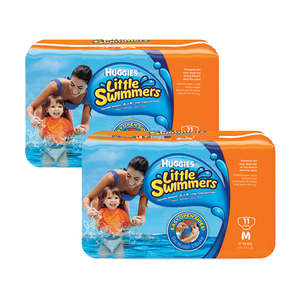 Huggies Little Swimmers Diapers Medium 2 Pack (11's per Pack)