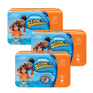 Huggies Little Swimmers Diapers Medium 3 Pack (11's per Pack)
