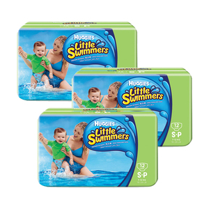 Huggies Little Swimmers Diapers Small 3 Pack (12's per Pack)