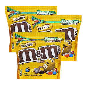 M&M's Peanut Candy 3 Pack (544.3g per pack)
