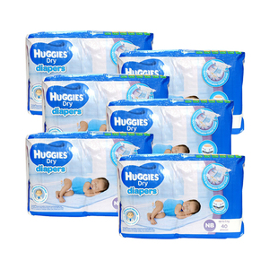 Huggies Dry New Born Diapers 6 Pack (40's per Pack)
