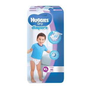 Huggies Dry Diapers XL 40's