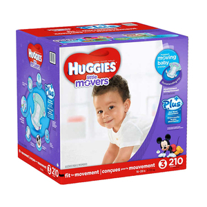 Huggies Little Movers Diapers Size-3 210's