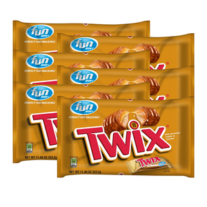 Twix Caramel Fun Size Candy 6 Pack (323g per pack)
