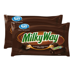 Milky Way Bar Fun Size Candy 2 Pack (302g per pack)