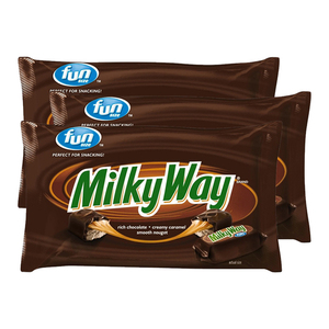 Milky Way Bar Fun Size Candy 3 Pack (302g per pack)