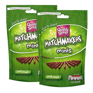 Nestle Quality Street Mini Matchmakers Cool Mint Chocolate Sticks 2 Pack (108g per pack)