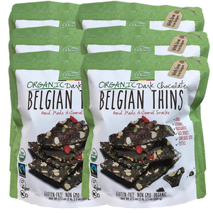 Deavas Belgian Thins Organic Dark Chocolate 6 Pack (485g per pack)