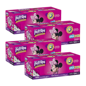 Huggies Pull-Ups Training Pants for Girls 2T-3T 4 Pack (124's per Pack)