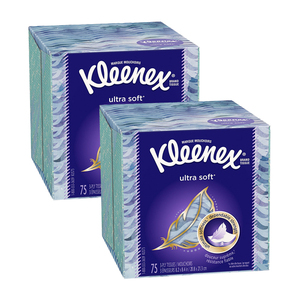 Kleenex Ultra Soft Facial Tissue 2 Pack (75ct per Pack)