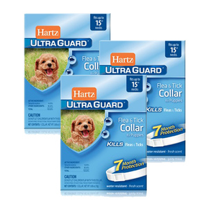 Hartz UltraGuard Flea & Tick Collar for Puppies 3 Pack (15's per Pack)