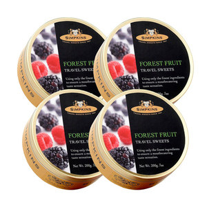 Simpkins Forest Fruit Travel Sweet 4 Pack (200g per Can)