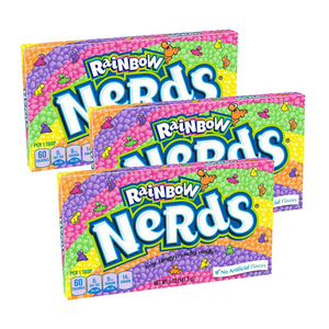 Wonka Rainbow Nerds Candy 3 Pack (141.65g per Pack)