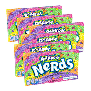 Wonka Rainbow Nerds Candy 6 Pack (141.65g per Pack)