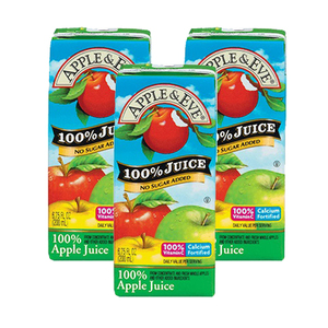 Apple & Eve 100% Apple Juice 3 Pack (200ml per Pack)
