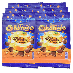 Terry's Chocolate Orange Toffee Crunch Bag 6 Pack (125g per pack)